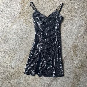 mini dress with sequins in size S